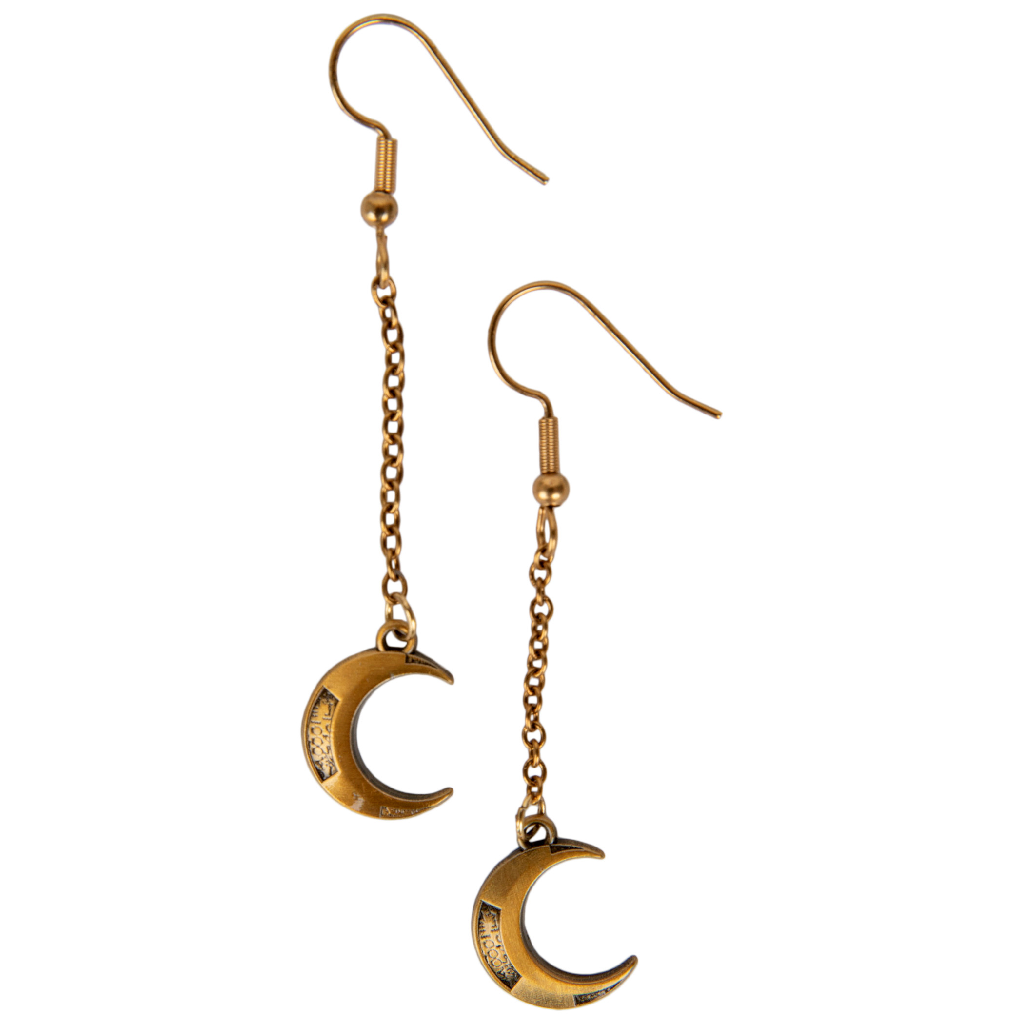 Moon Knight Crescent Dangle Earrings